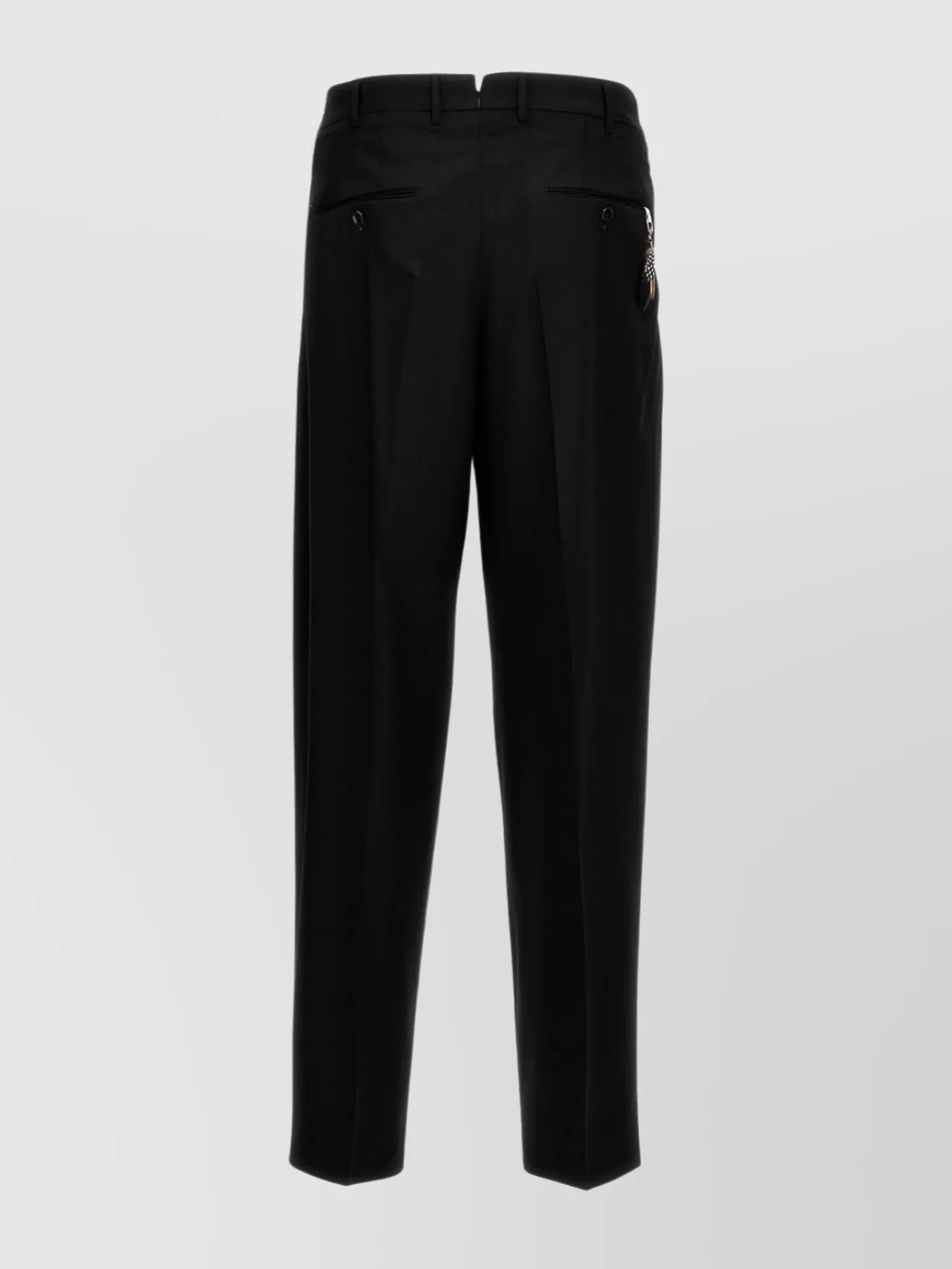 Pt Torino Tailored Pleated Trousers With Pockets In Black