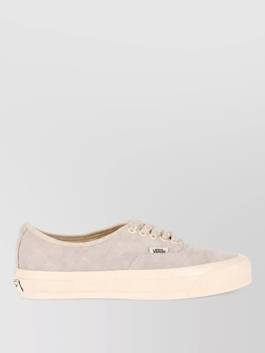Vans Leather Low Top Lace-Up Sneakers