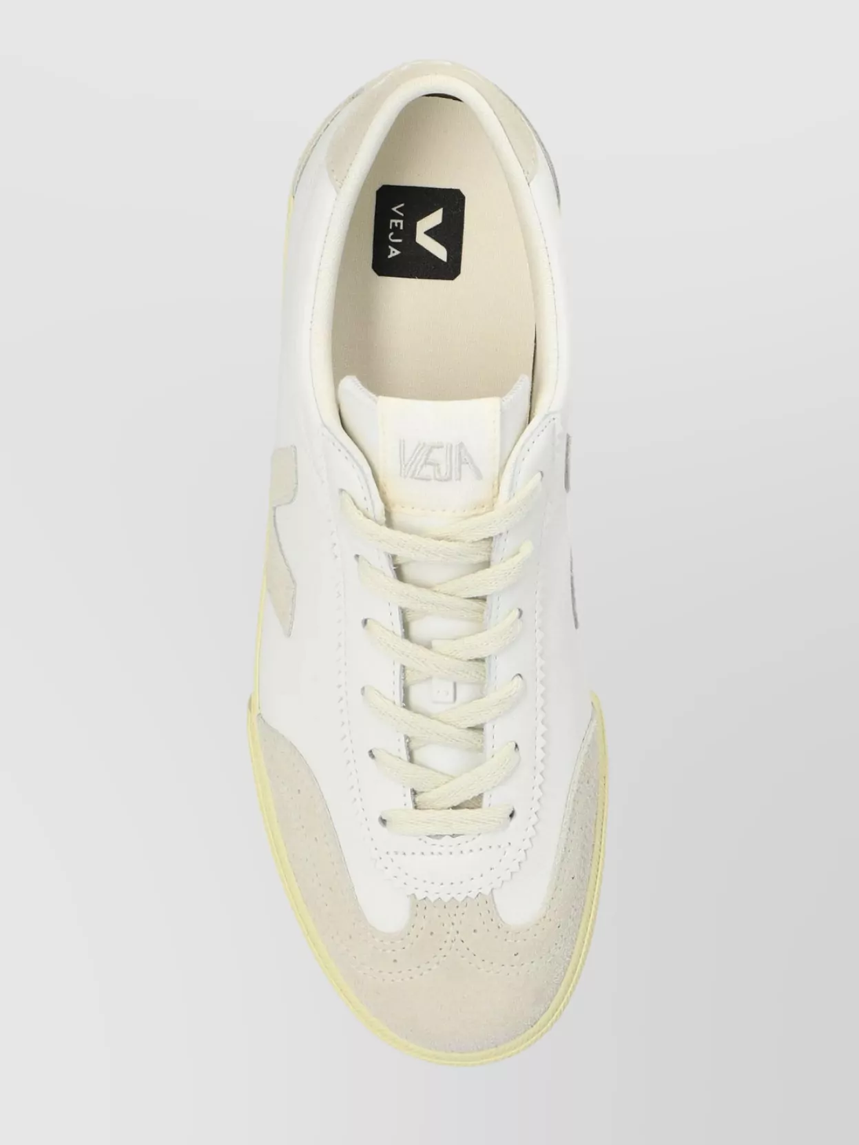 Veja Panelled Canvas/Leather Sneakers Perforated Detailing