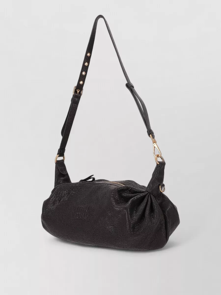 Miu Miu Nappa Monk Crossbody Bag Adjustable Strap