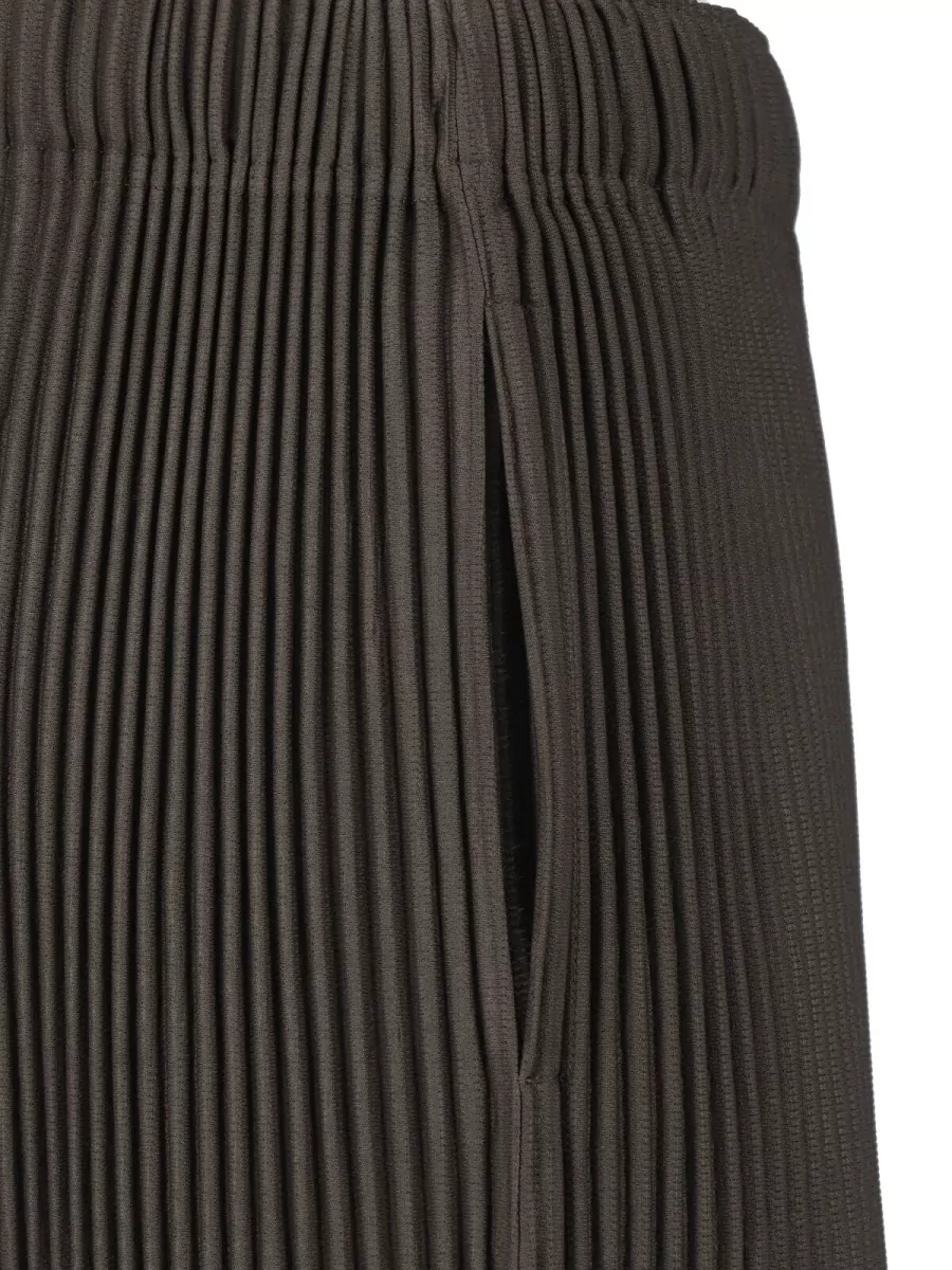 Homme Plisse Issey Miyake Pleated Straight Leg Trousers