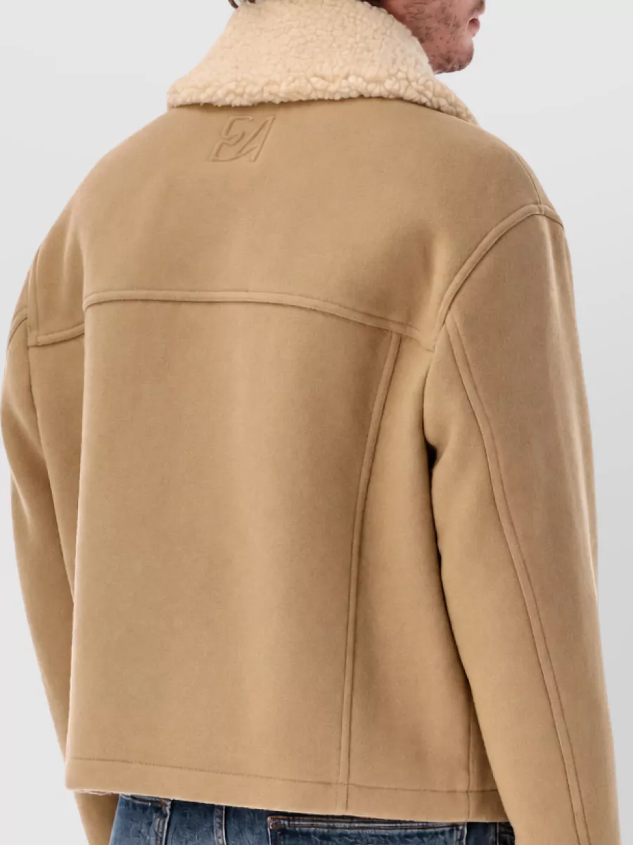 Emporio Armani Wool Single Breasted Coat