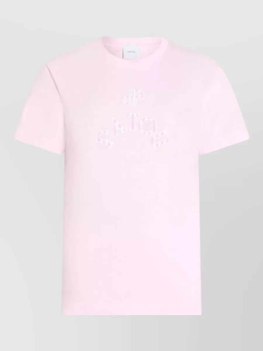 Patou cotton logo-print crew-neck short-sleeve t-shirt