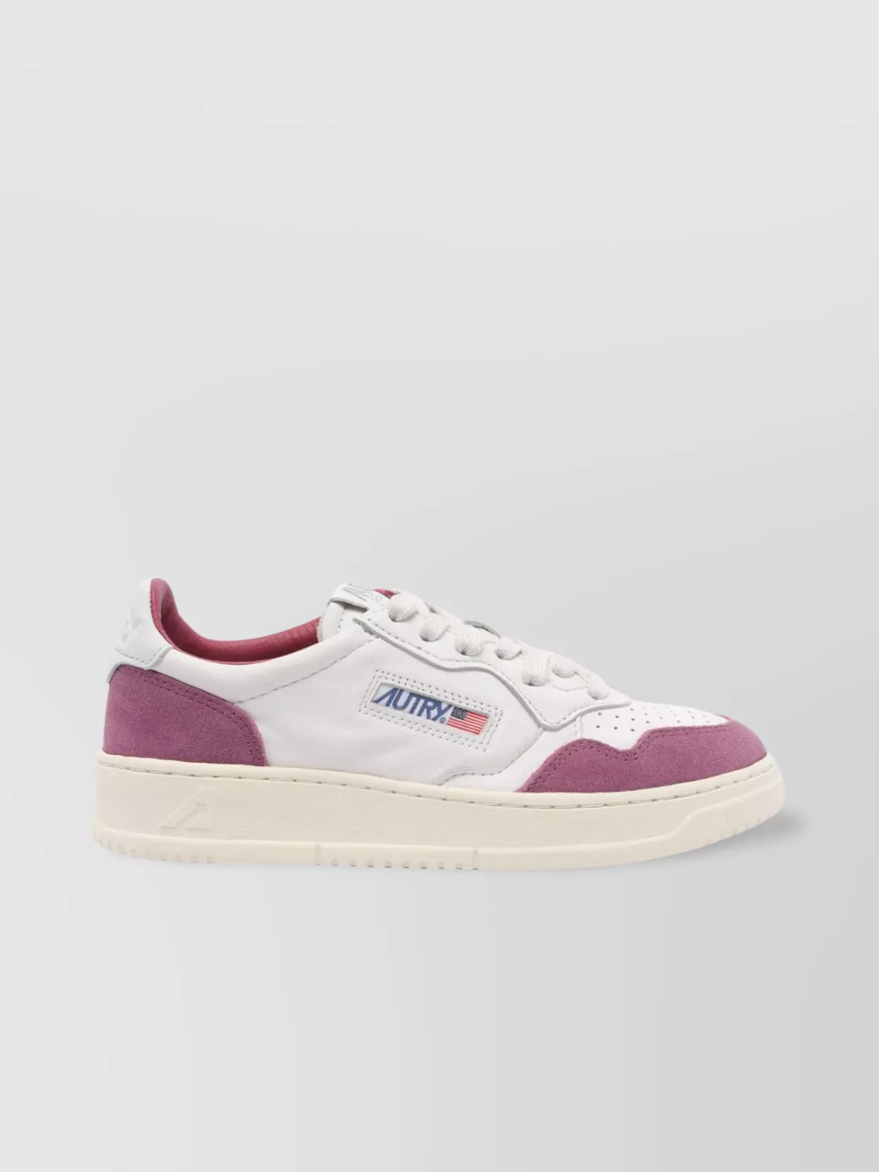 Autry Low Top Leather Sneakers With Contrast Panels