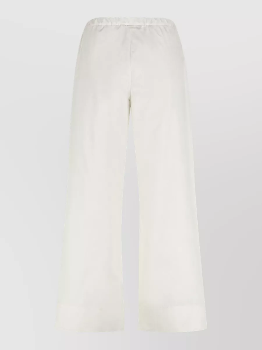 S Max Mara Cotton Wide-Leg Trousers