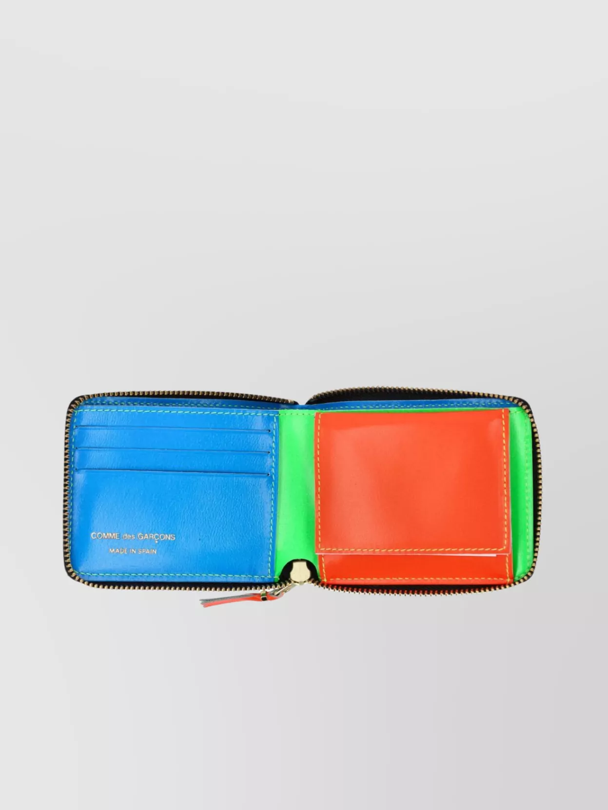 Comme Des Garçons Block Compact Zip Wallet