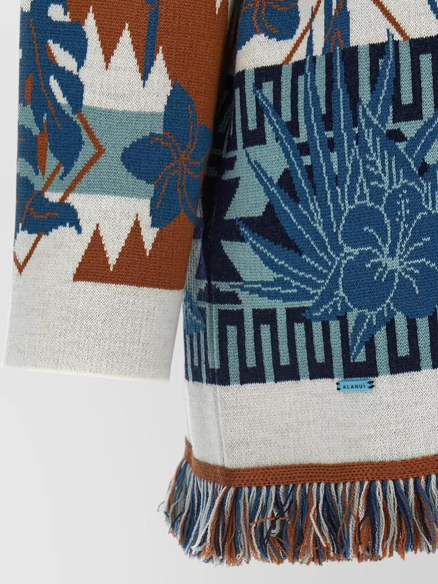 Alanui Island Soul Knit Cardigan Belt Fringe