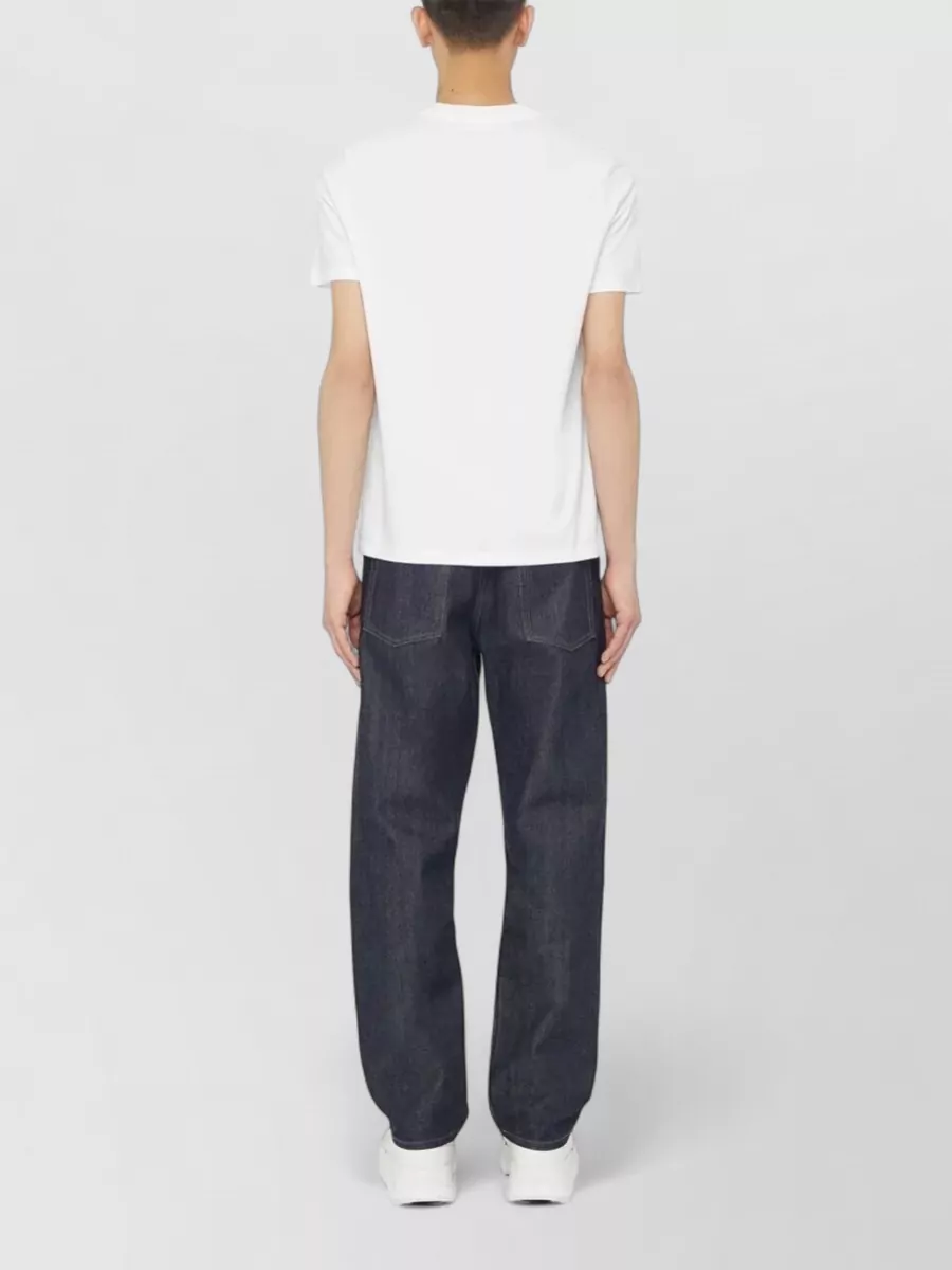 Jil Sander Crew Neck Straight Cut Short Sleeve T-Shirt