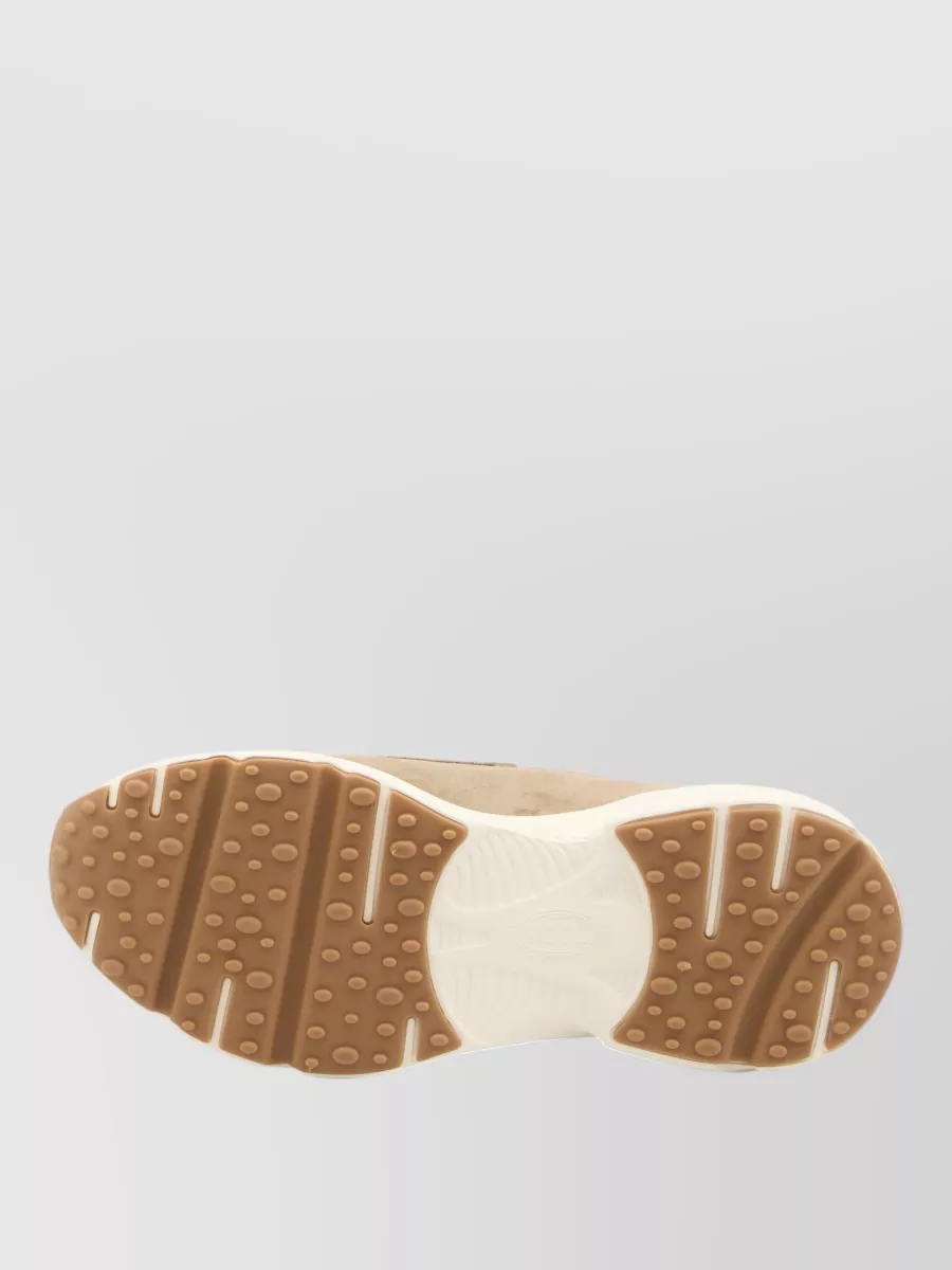 Tod's Sporty Calfskin Loafers Round Toe Sole