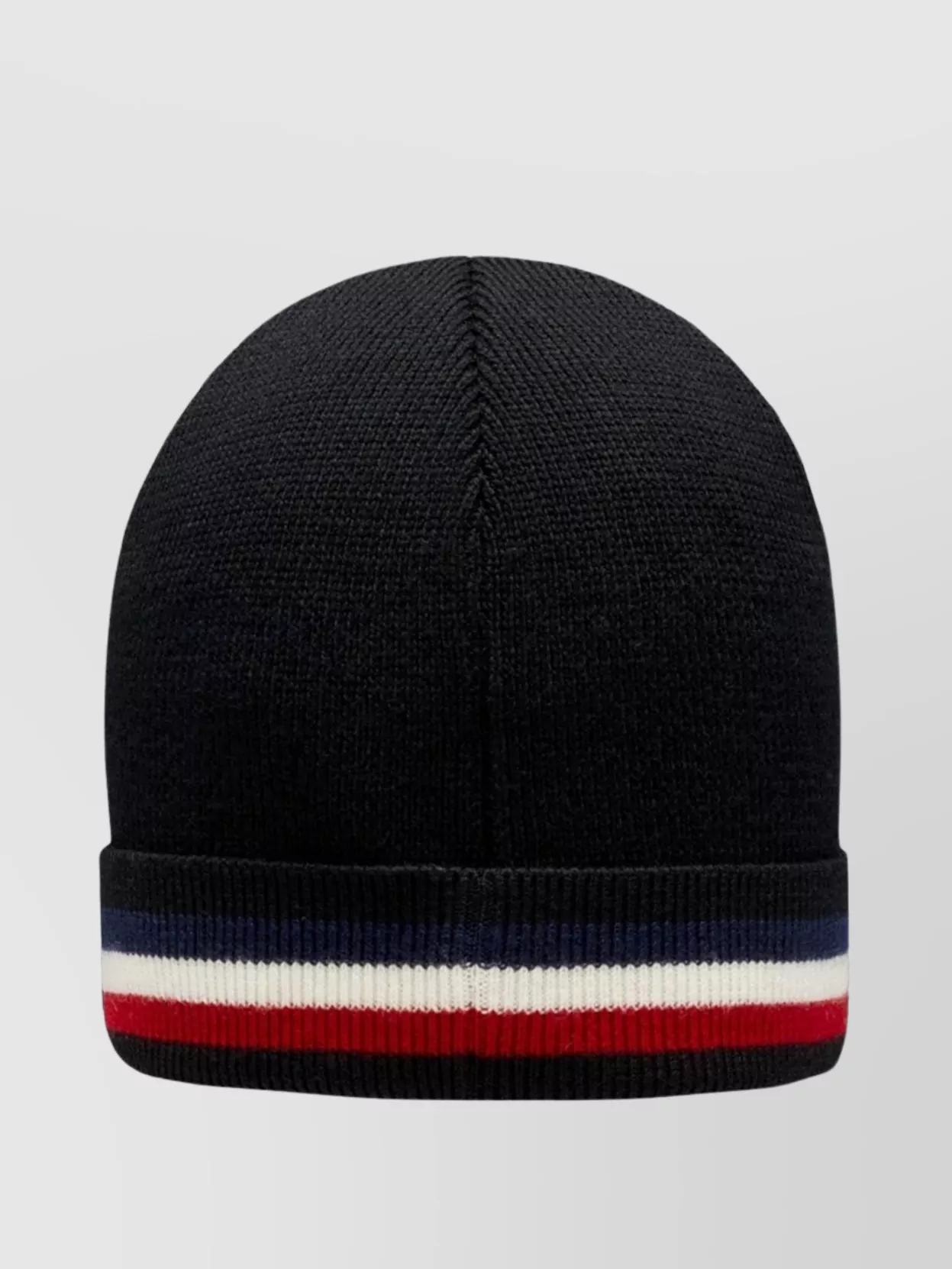 Moncler Tricolour Striped Wool Beanie