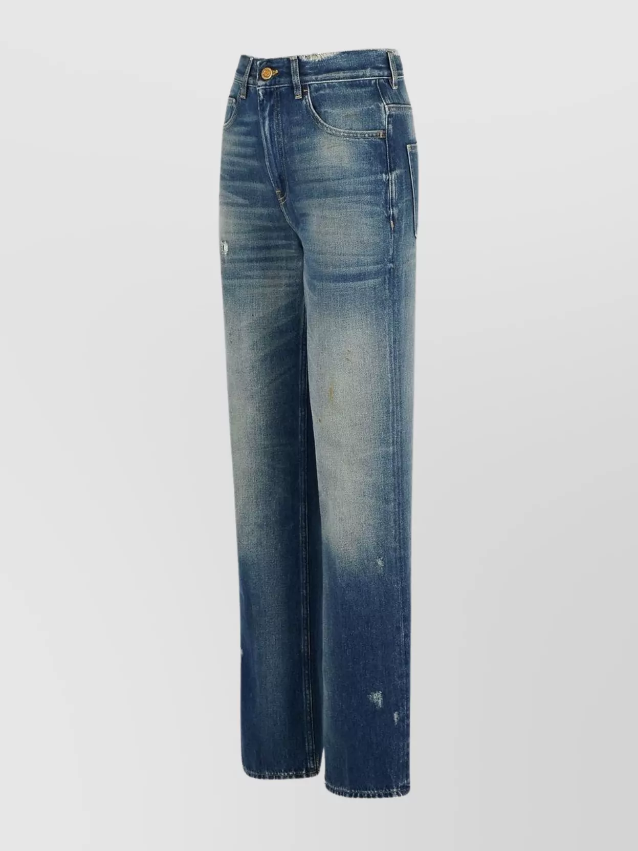 Golden Goose 'Norma' Distressed Denim Jeans With Five Pockets