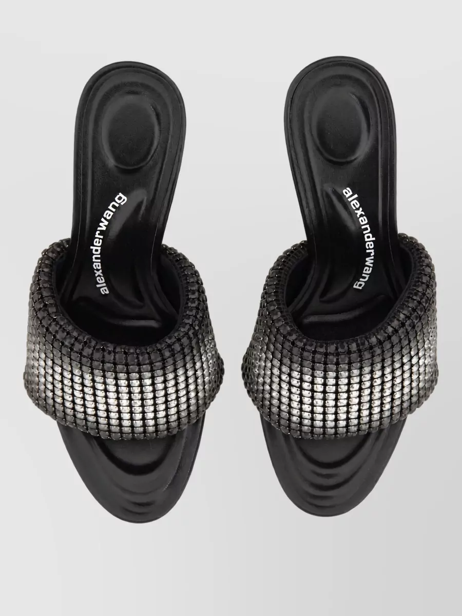 Alexander Wang Crystal-Embellished Mules