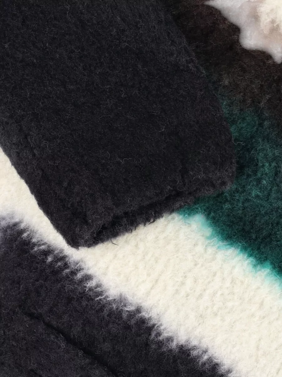 Sacai Wool Crewneck Knit Cardigan