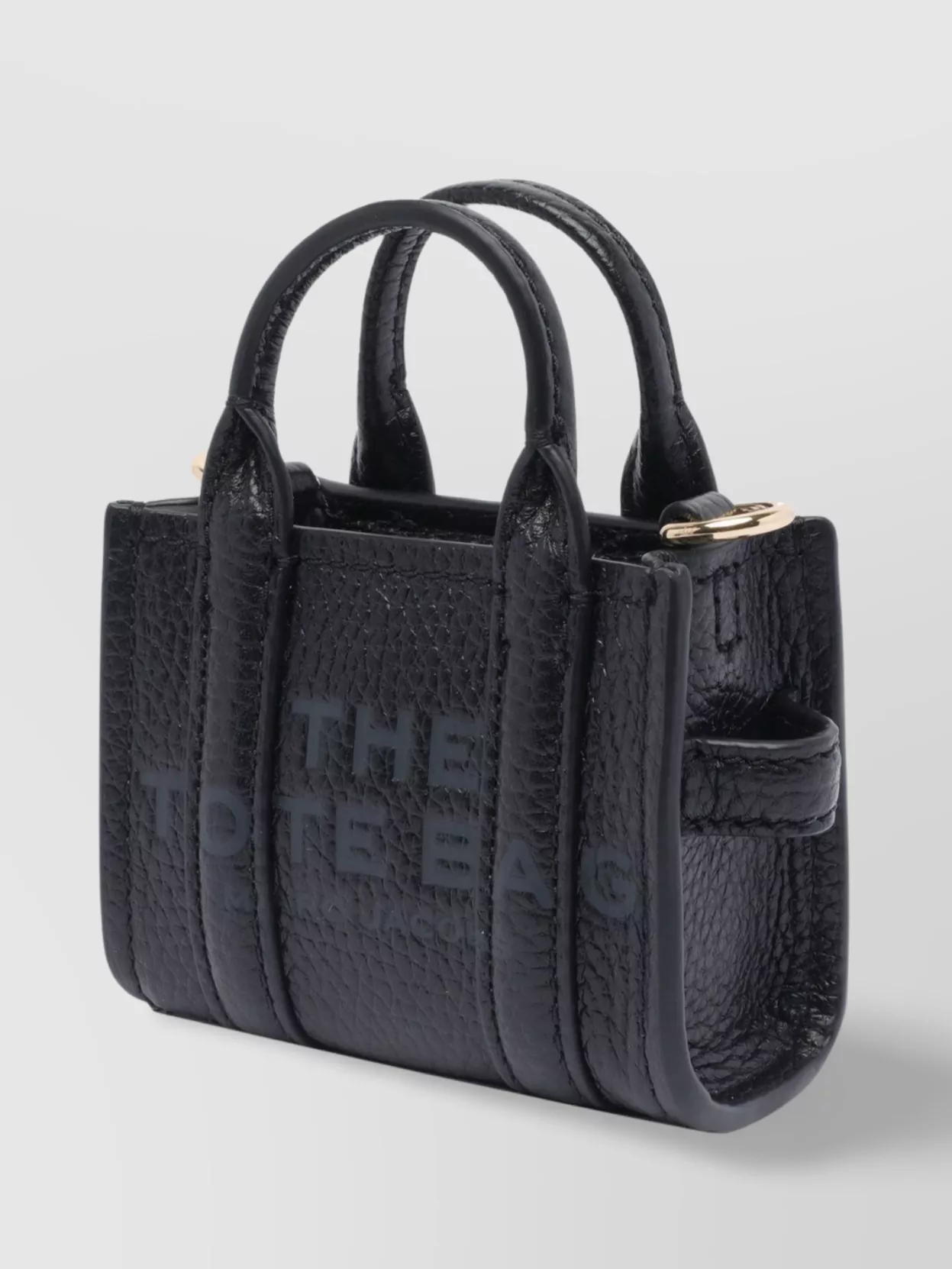 MARC JACOBS MINI TEXTURED TOTE BAG WITH HANDLES AND CHAIN
