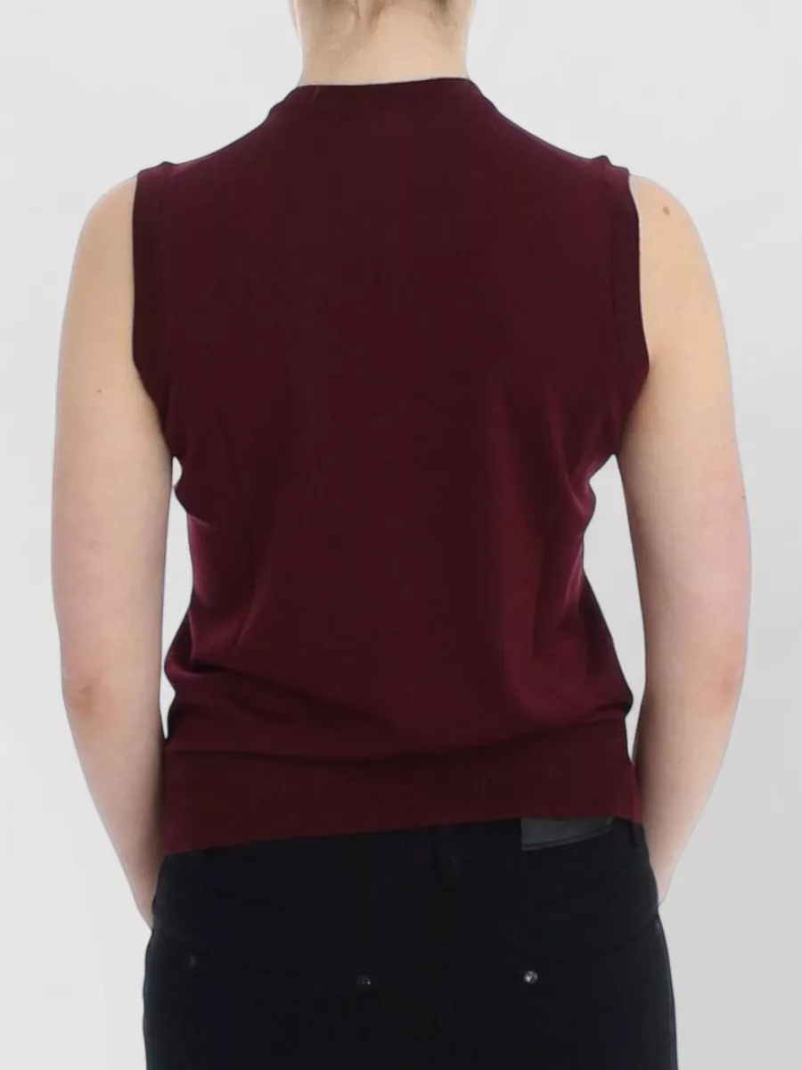 Dolce&Gabbana Wool Slim-Fit Sleeveless Top