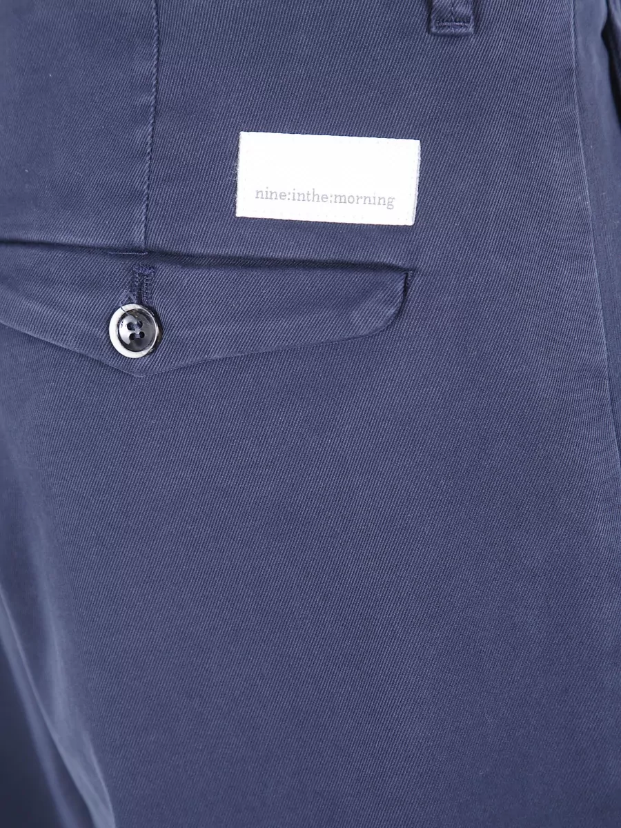 Nine In The Morning Cotton Wide Leg Chino Shorts