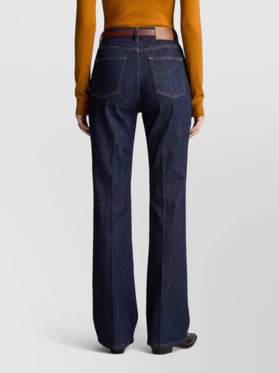 Saint Laurent Denim High-Rise Bootcut Jeans