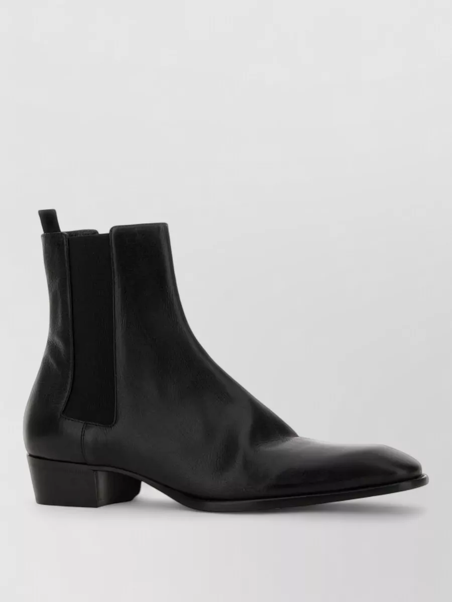 Saint Laurent leather chelsea ankle boots