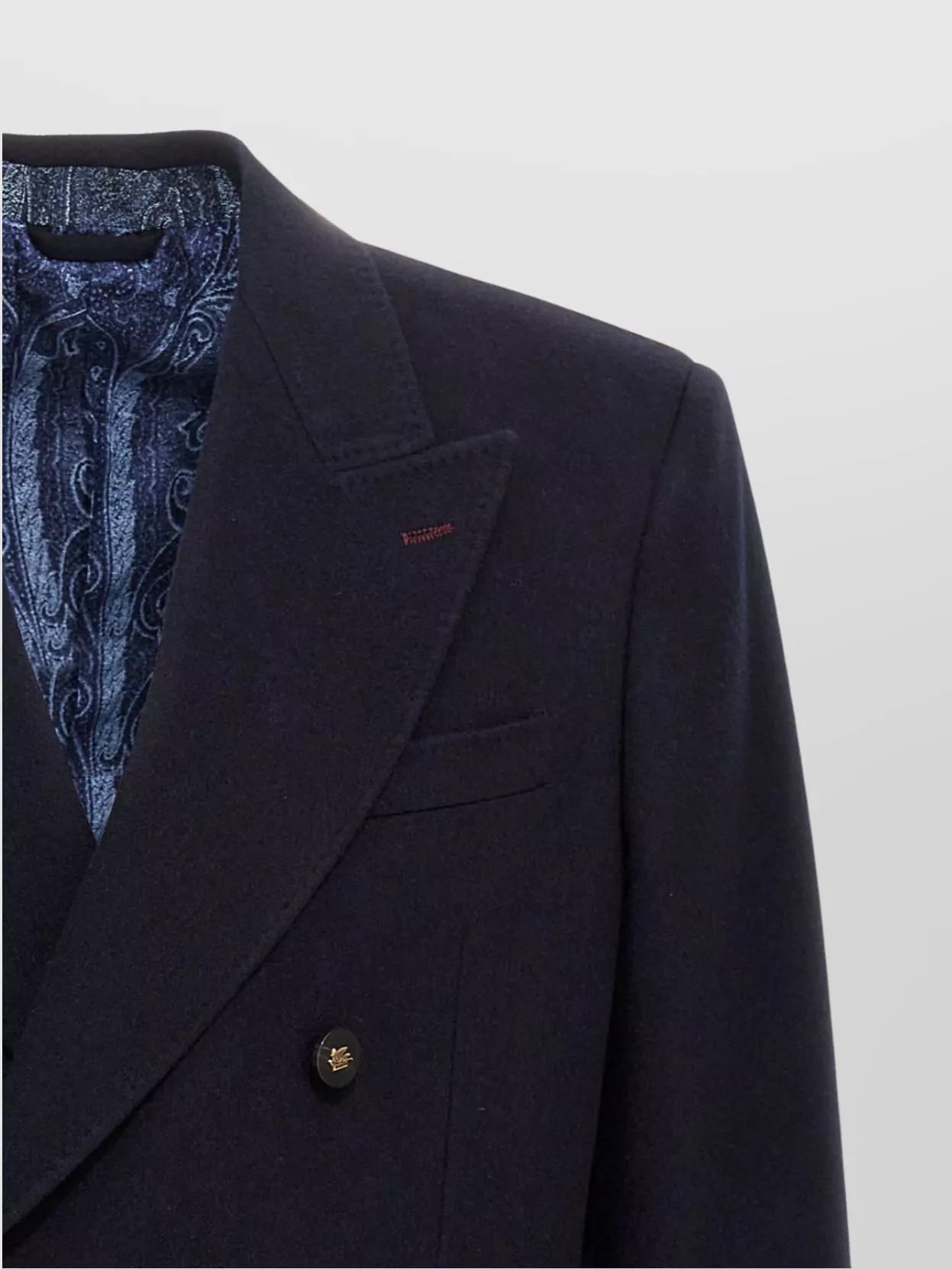 Etro Tailored Blazer Featuring Decorative Stitching