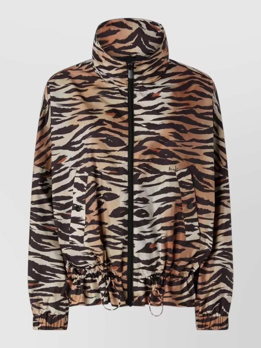 Pinko animal-print bomber jacket