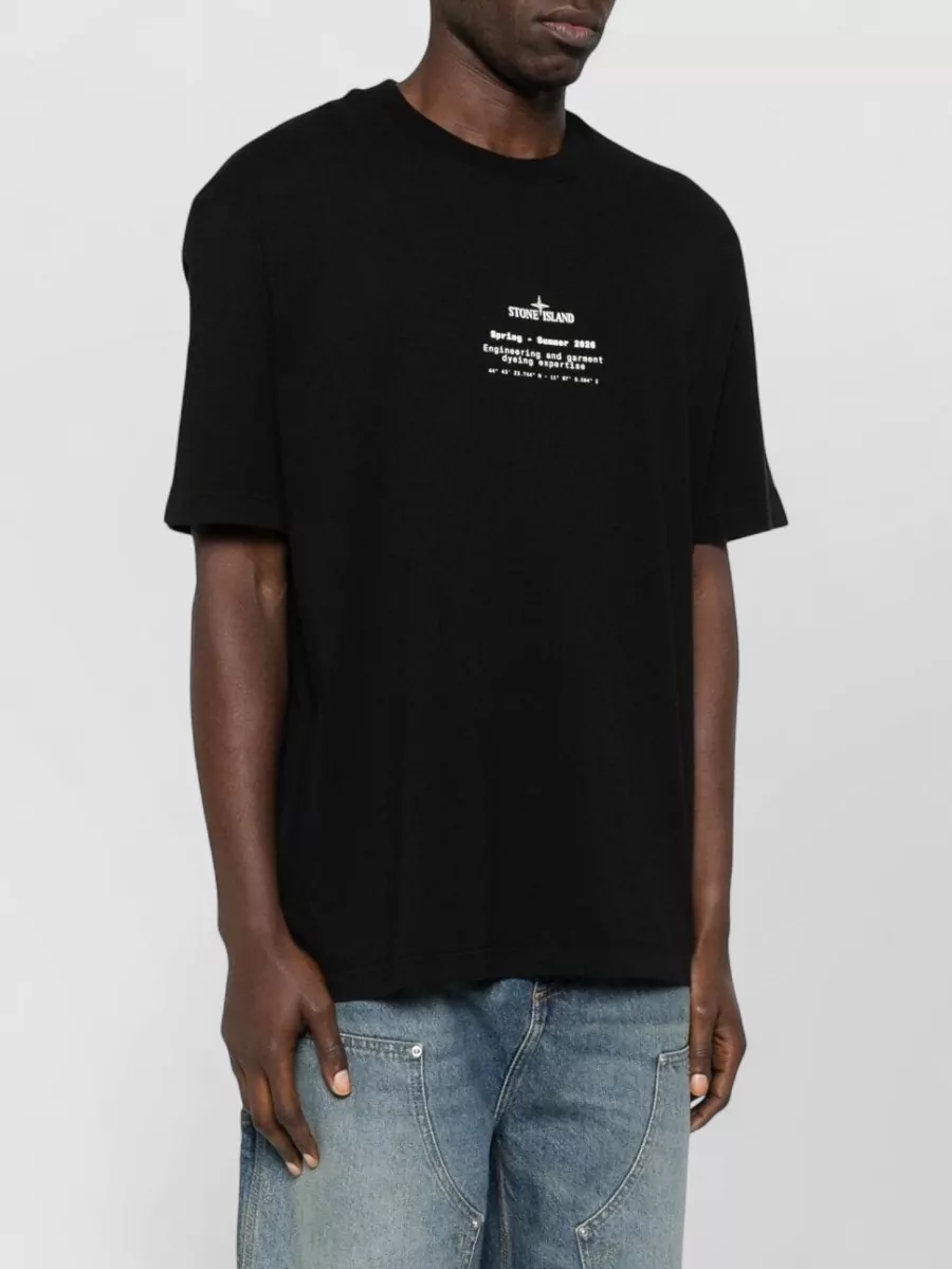 Stone Island Logo-Print Cotton T-Shirt