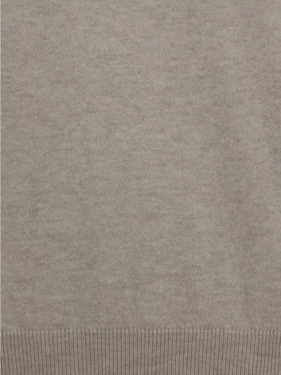 Brunello Cucinelli Cashmere Ribbed Crew Neck Sweater