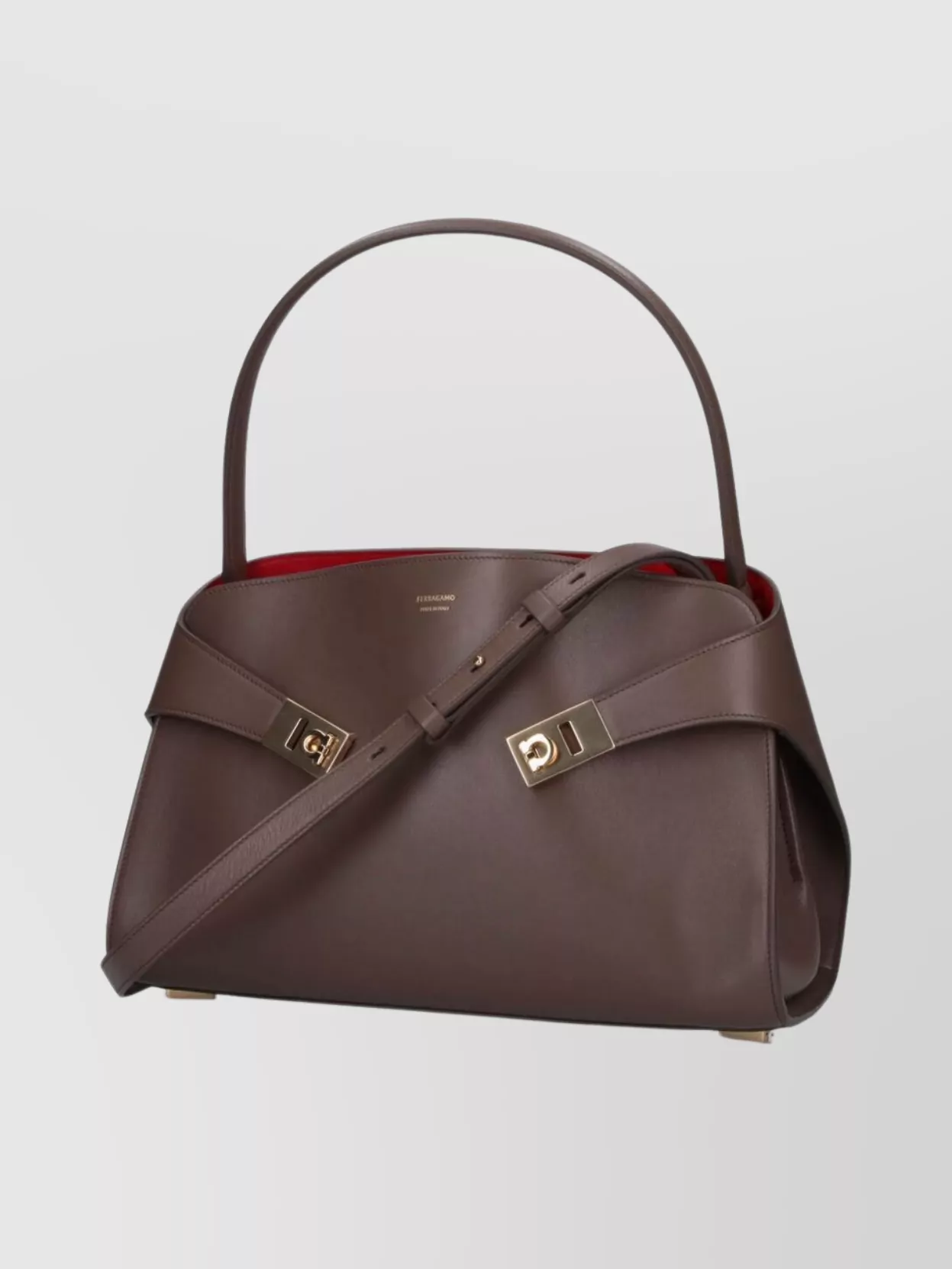 Ferragamo Structured Shoulder Bag Top Handle