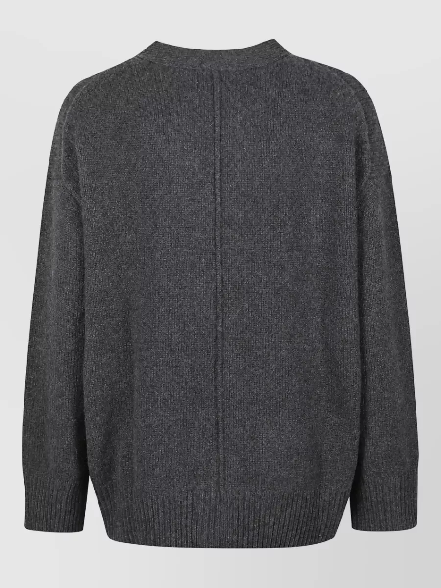 Loulou Studio Cashmere Oversized V-Neck Cardigan
