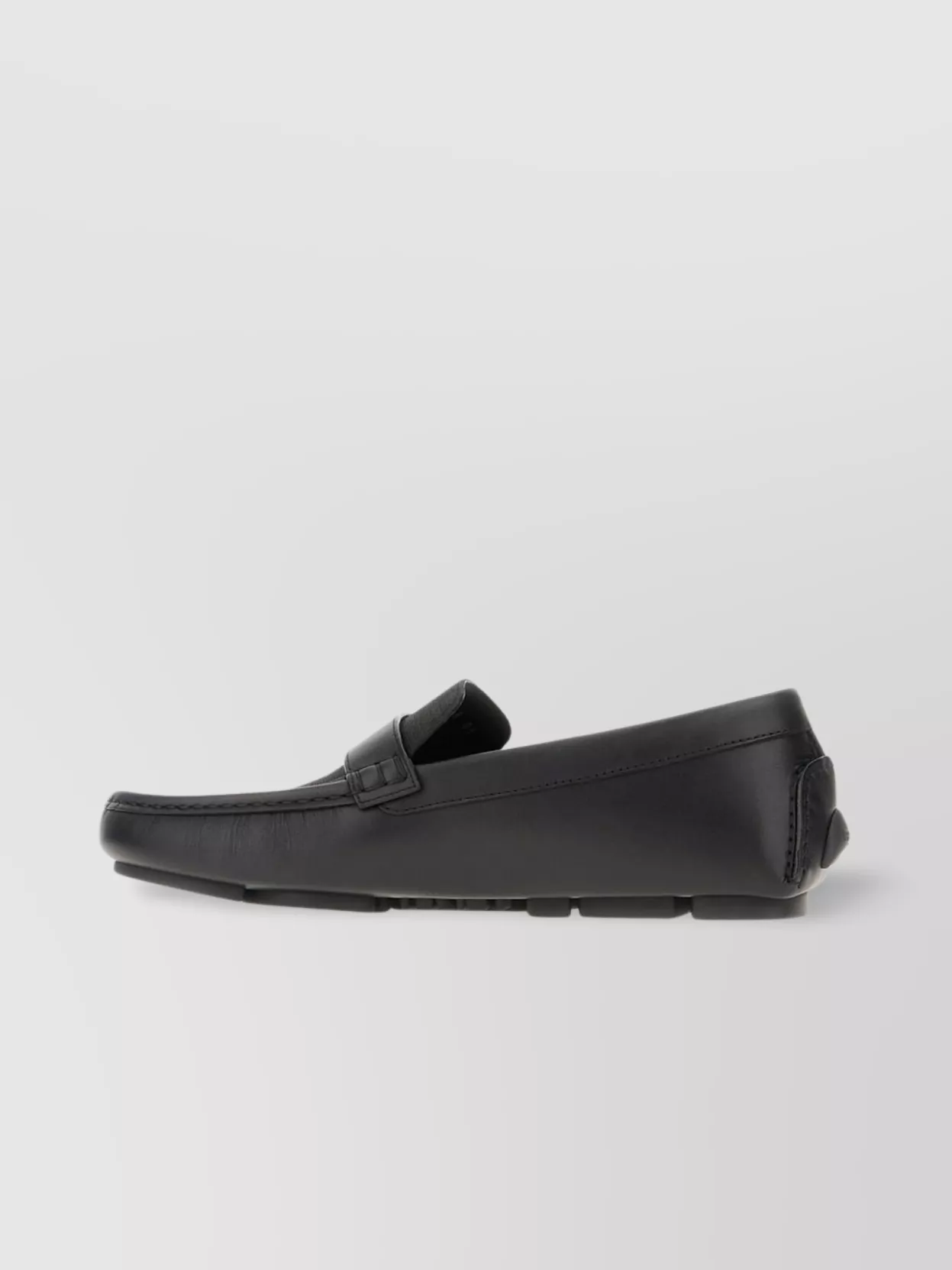 Fendi Leather And Fabric Driver Loafers