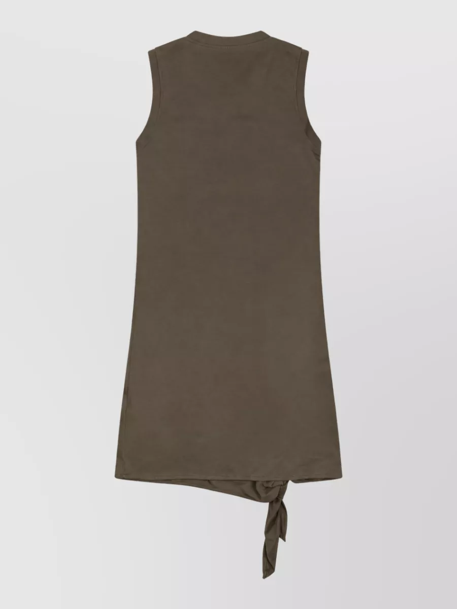 Jw Anderson Organic Cotton Knotted Mini Dress