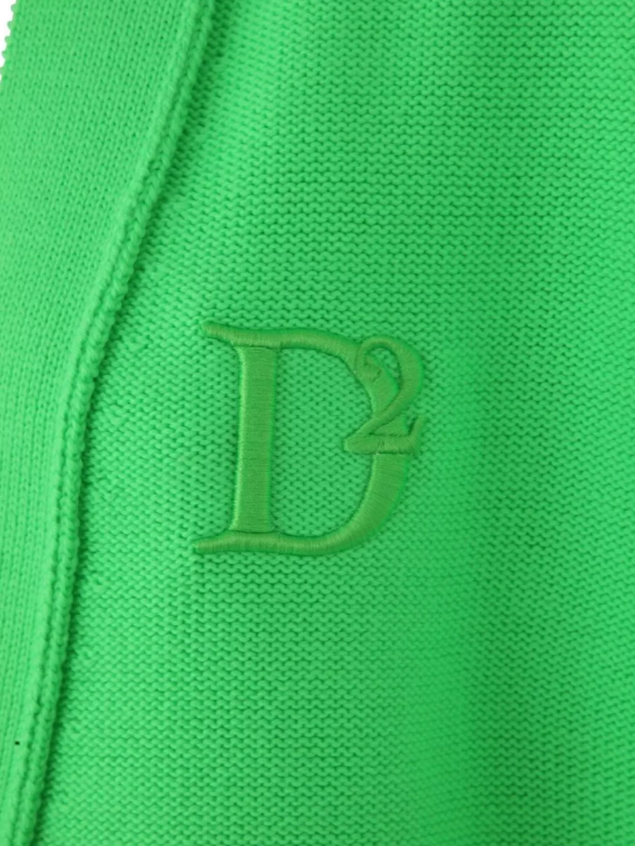 Dsquared2 Statement Knit Cardigan Featuring Pockets In Green
