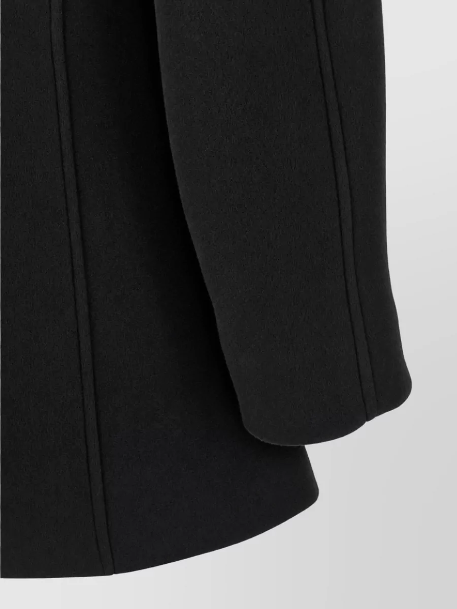 Totême Wool Cashmere Oversized Double-Breasted Peacoat