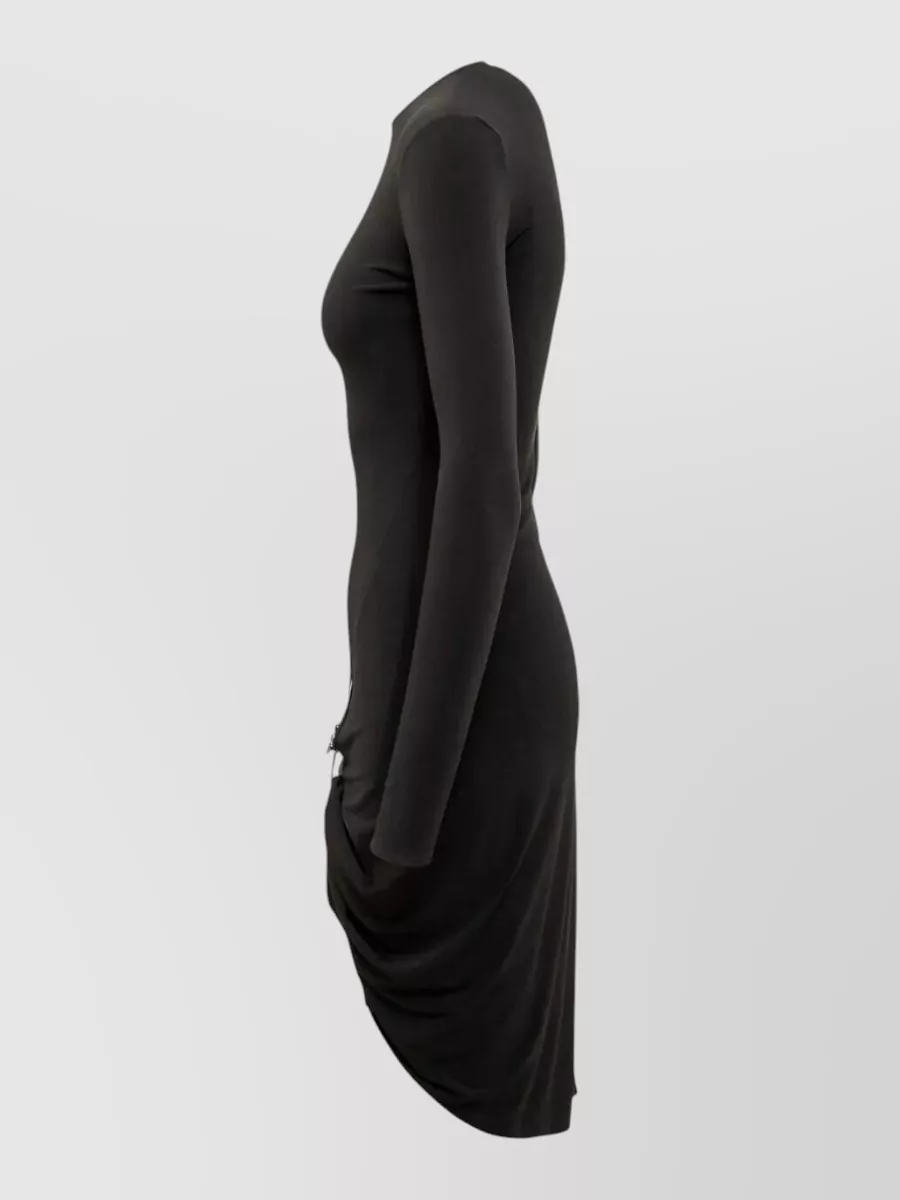 Coperni Dress Suspended Design Asymmetric Hem Buckle