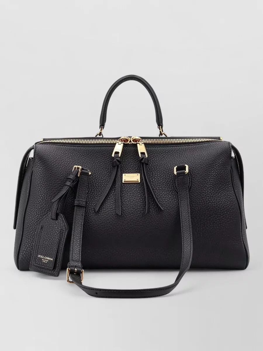 Dolce&Gabbana vittoria leather travel bag