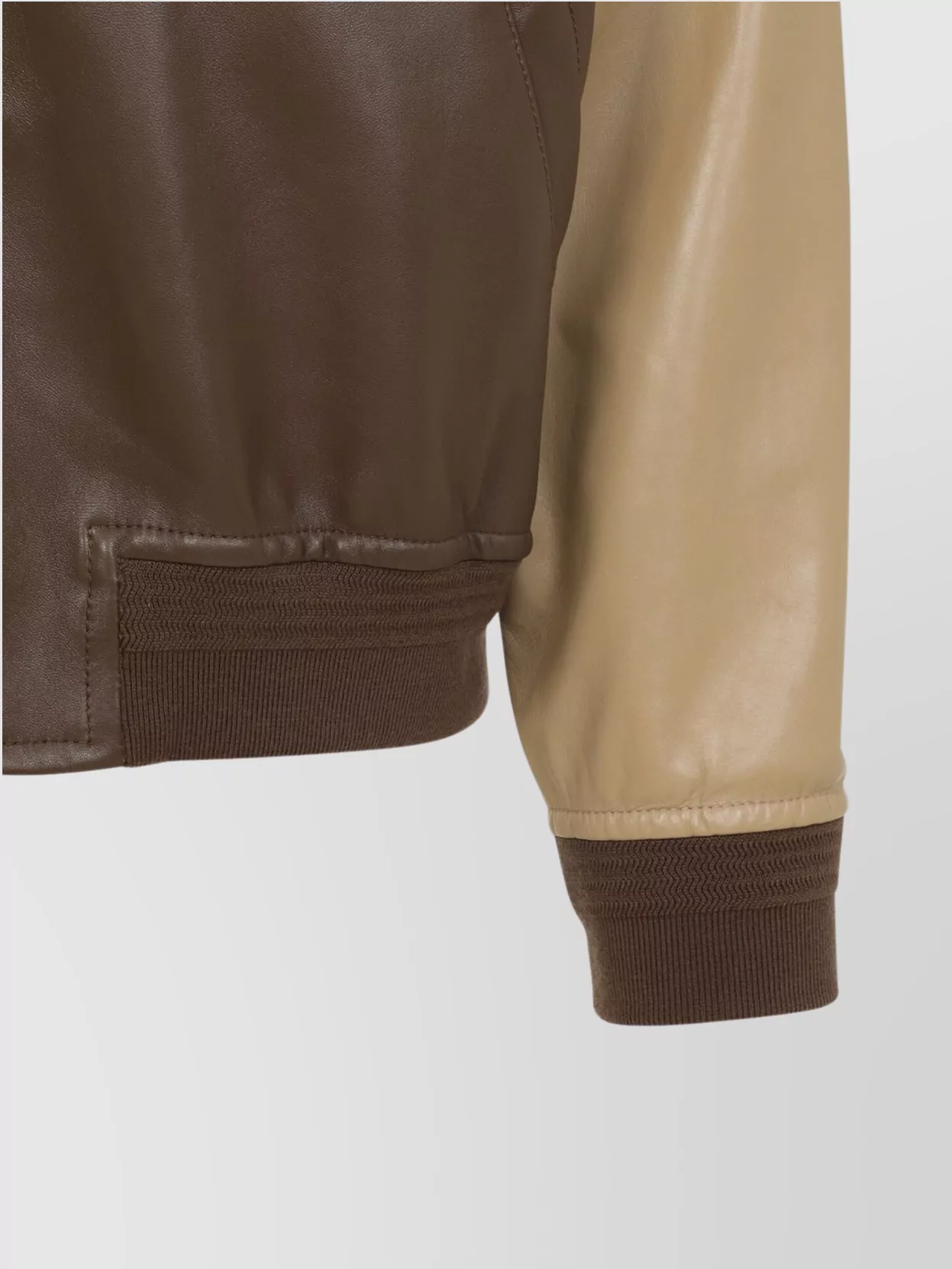 Bottega Veneta Leather Patchwork Blouson Jacket