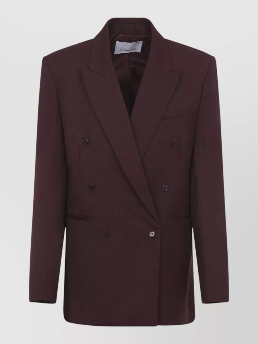 The Frankie Shop Virgin wool double-breasted blazer