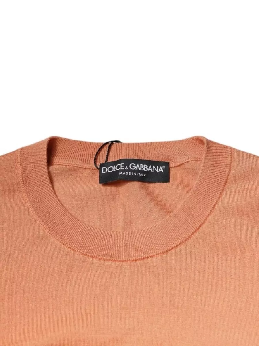Dolce&Gabbana Wool Cropped Crewneck Sweater