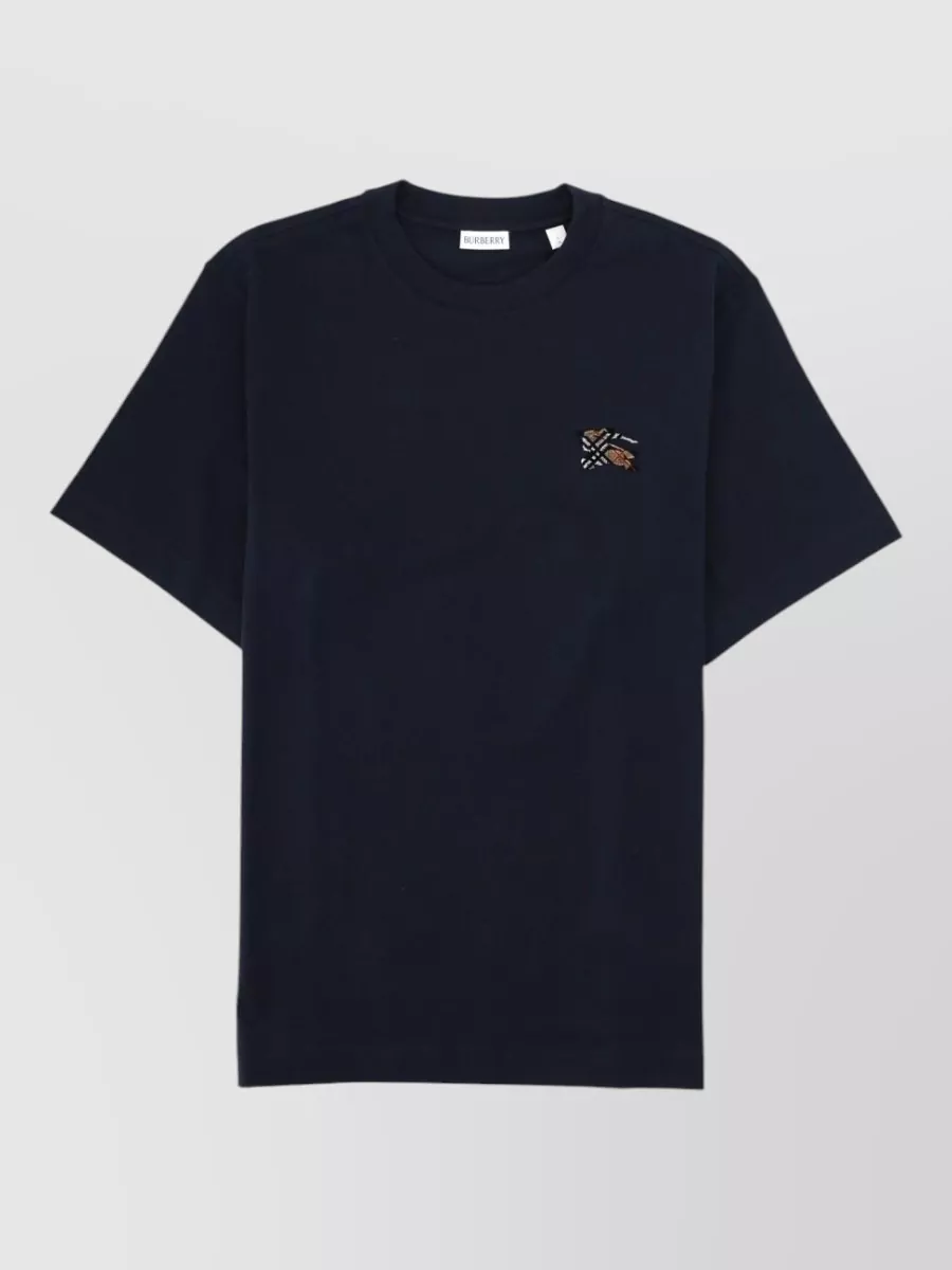 Burberry embroidered cotton short-sleeve t-shirt