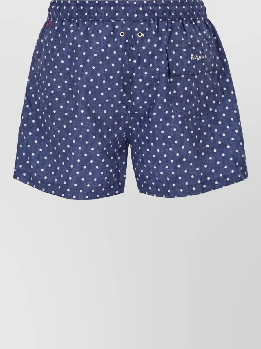 Kiton patterned swim bermuda shorts