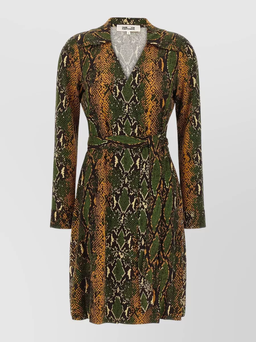 Diane Von Furstenberg printed wrap midi dress