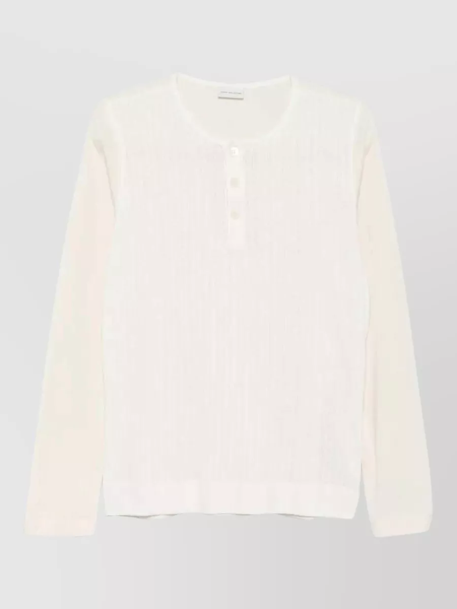 Dries Van Noten Long-sleeve cotton shirt