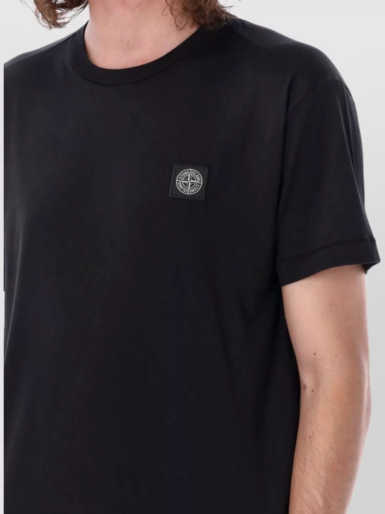 Stone Island Logo Patch Crew Neck T-Shirt