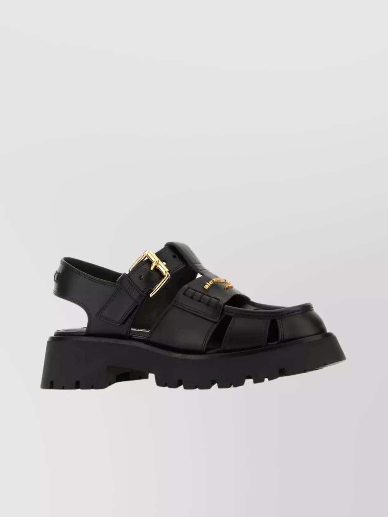 Shop Alexander Wang Chunky Sole Cut-out Sandals
