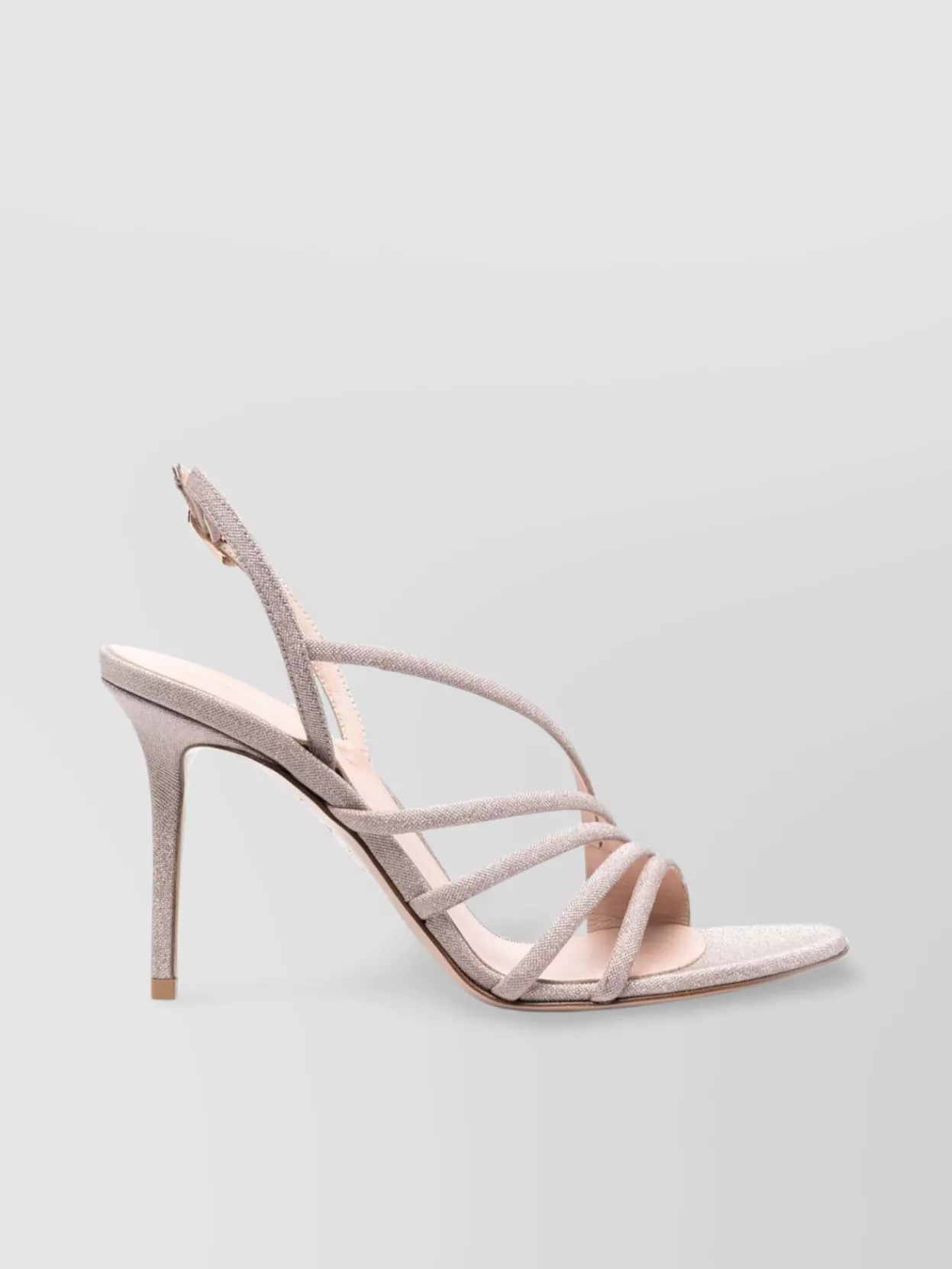 Shop Le Silla Glittered Crystal Strappy Sandals In Pastel