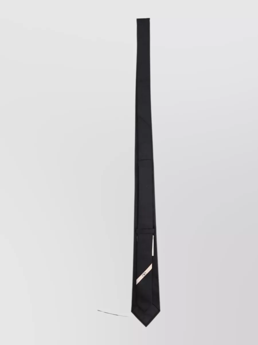 Valentino Garavani silk logo-print tie