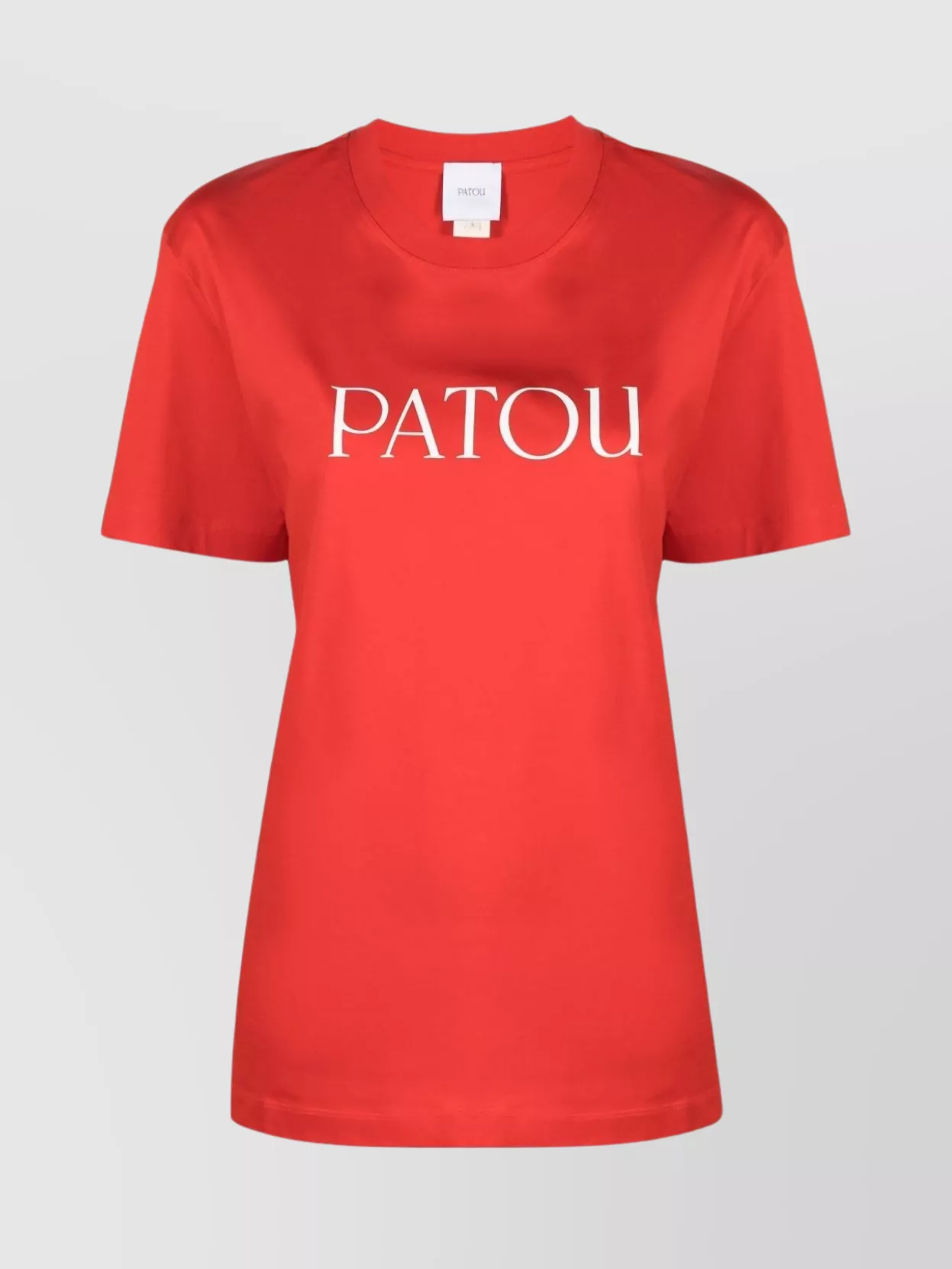Shop Patou Versatile Round Neck Short Sleeve Top In Red