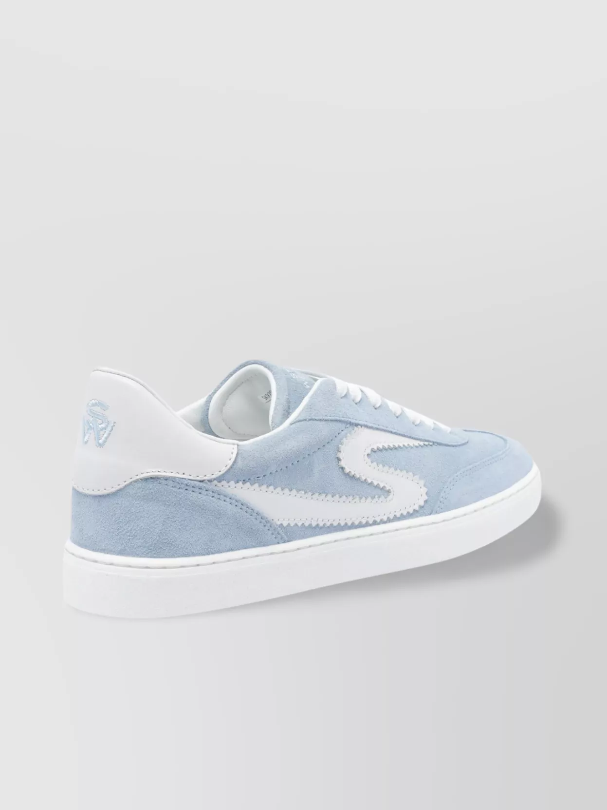 Stuart Weitzman Low Top Runaround Sneakers With Suede Finish