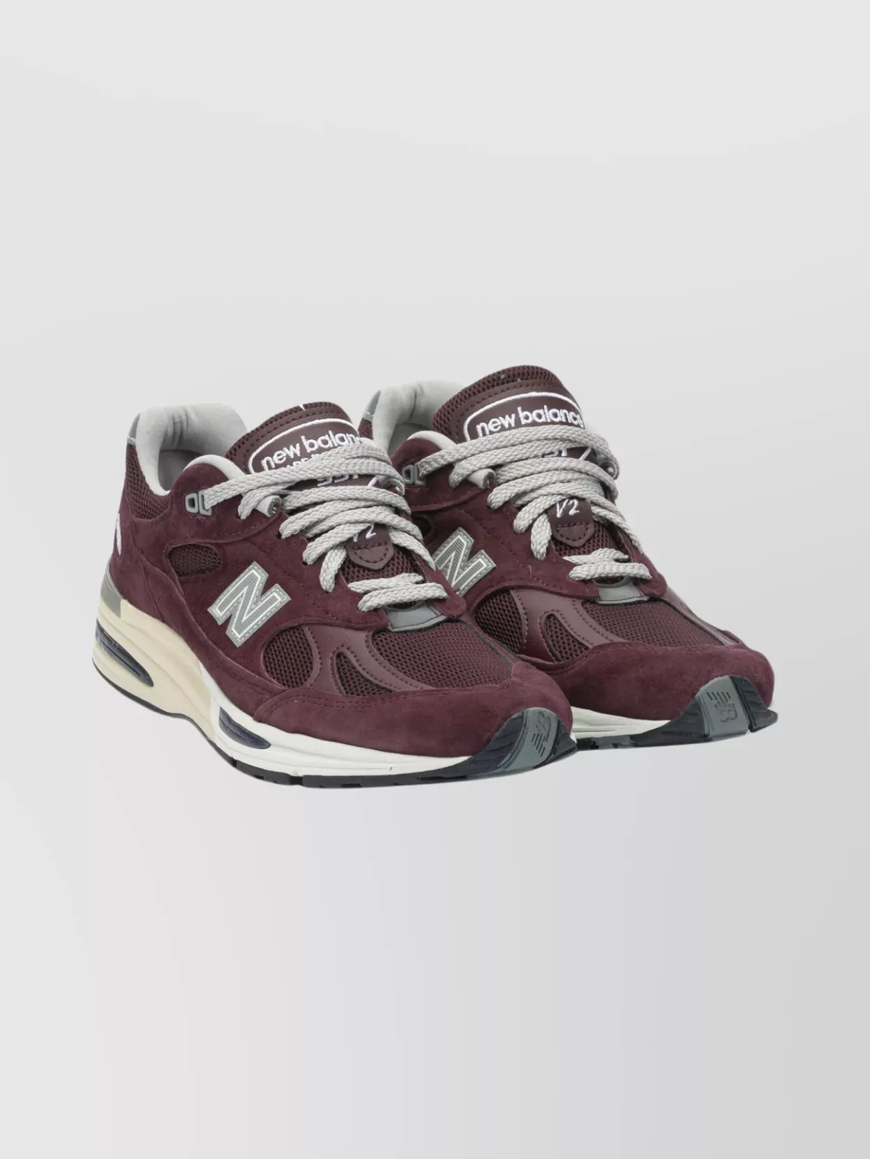 New Balance Suede And Mesh Sneakers With Rubber Sole