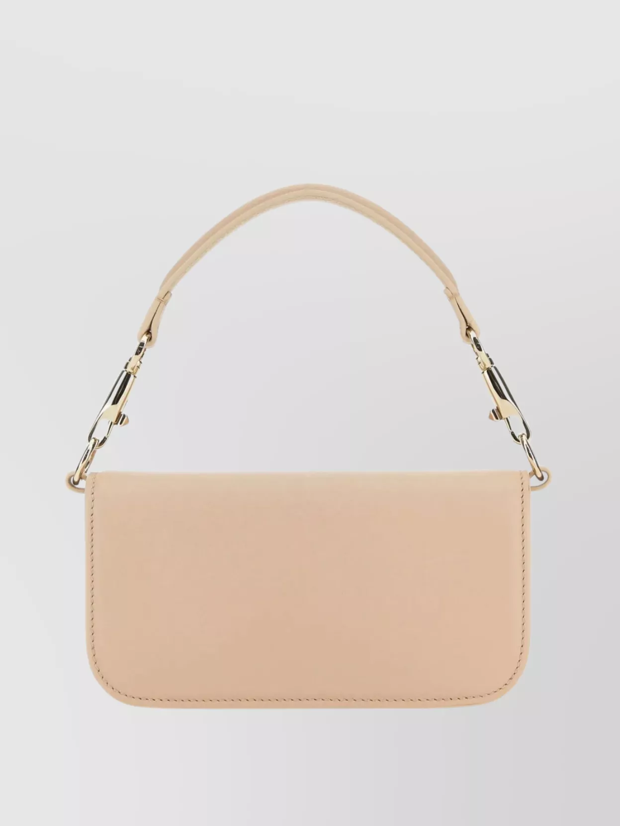 Valentino Garavani Small Locò Leather Handbag With Chain Strap And Round Handle