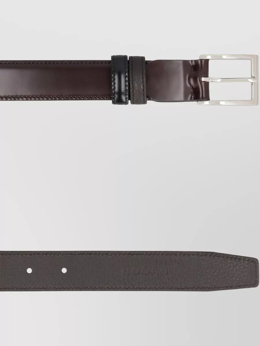 Hogan Leather Reversible Belt